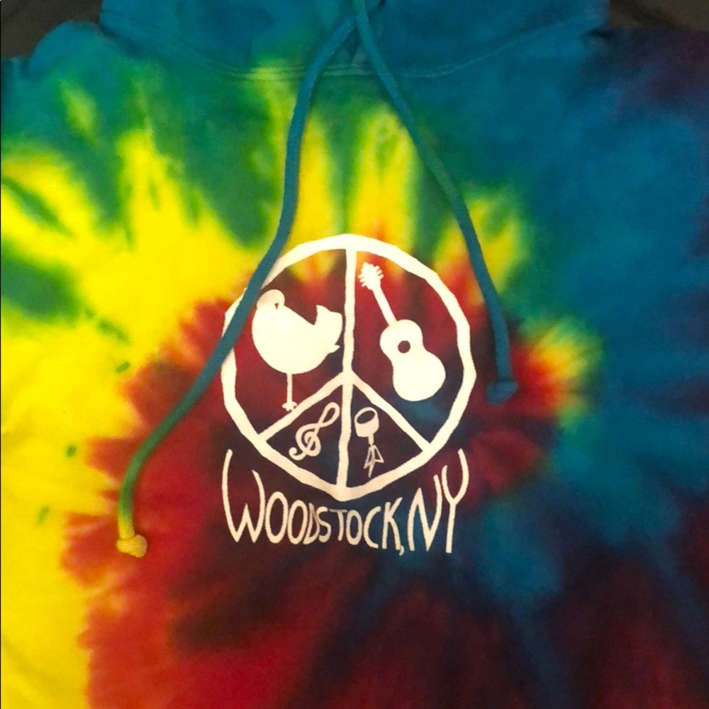 Tie-dye Woodstock hoodie - Size Small